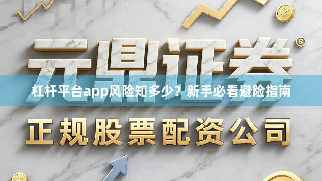 杠杆平台app风险知多少？新手必看避险指南