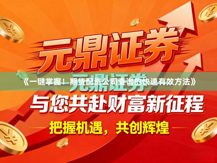 《一键掌握！期货配资公司查询的快速有效方法》